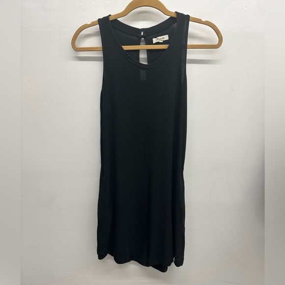 Madewell Black Cotton Shorts Romper - Picture 5 of 8